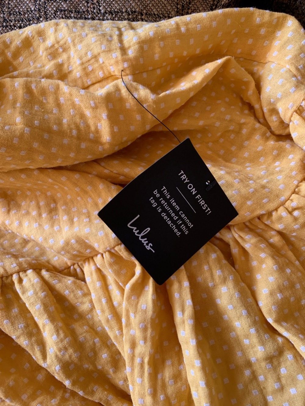 Delightful Design Yellow Polka Dot Midi Dress With Pockets
Lulus. - Picture 14 of 16